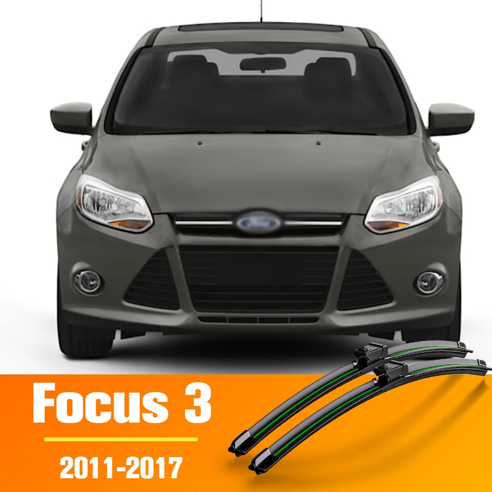 Scheibenwischer vorne, für Ford Focus 3 Schrägheck 2011–2017, 2012, 2013, 2014, 2015, Windschutzscheibe, Windschutzscheibe, Frontscheibe, 28 Zoll + 28 Zoll