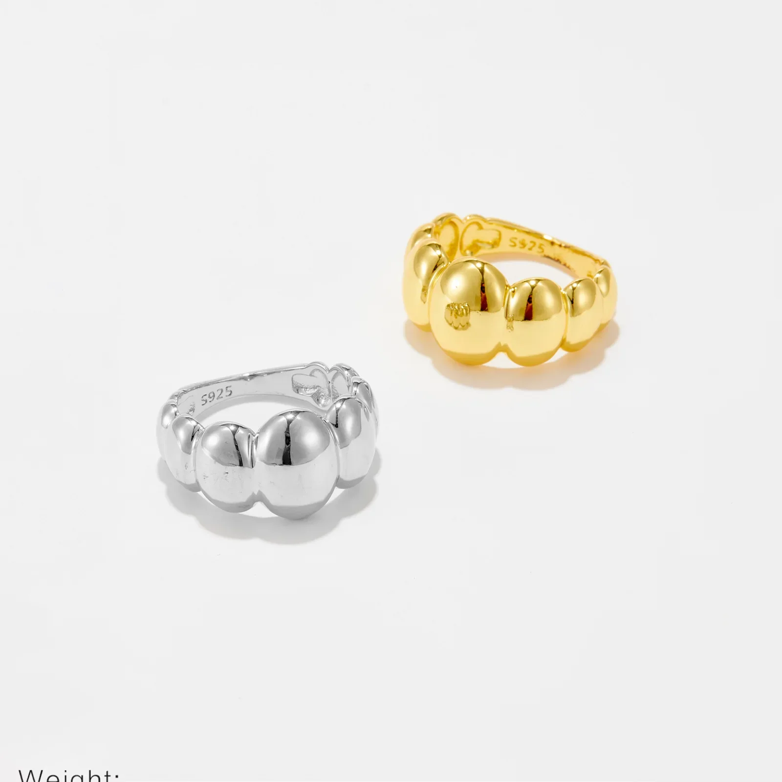 18 Karat vergoldeter ovaler Ring, modischer Damenschmuck, lichtecht, elegant, Sinn für Qualität, chinesischer Festlandherkunft