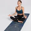Yoga Mat Towel double-side Velvet Yoga Fitness Isolation Mat non-slip Folding Portable Sports Mat Towel Beach Quick Dry Towel 1