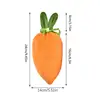Easter Fabric Carrot Shaped Bag 10X Easter Goody Candy Drawstring Bags Easter Basket Stuffers Rabbit Ear Velvet Bags For Spring 5