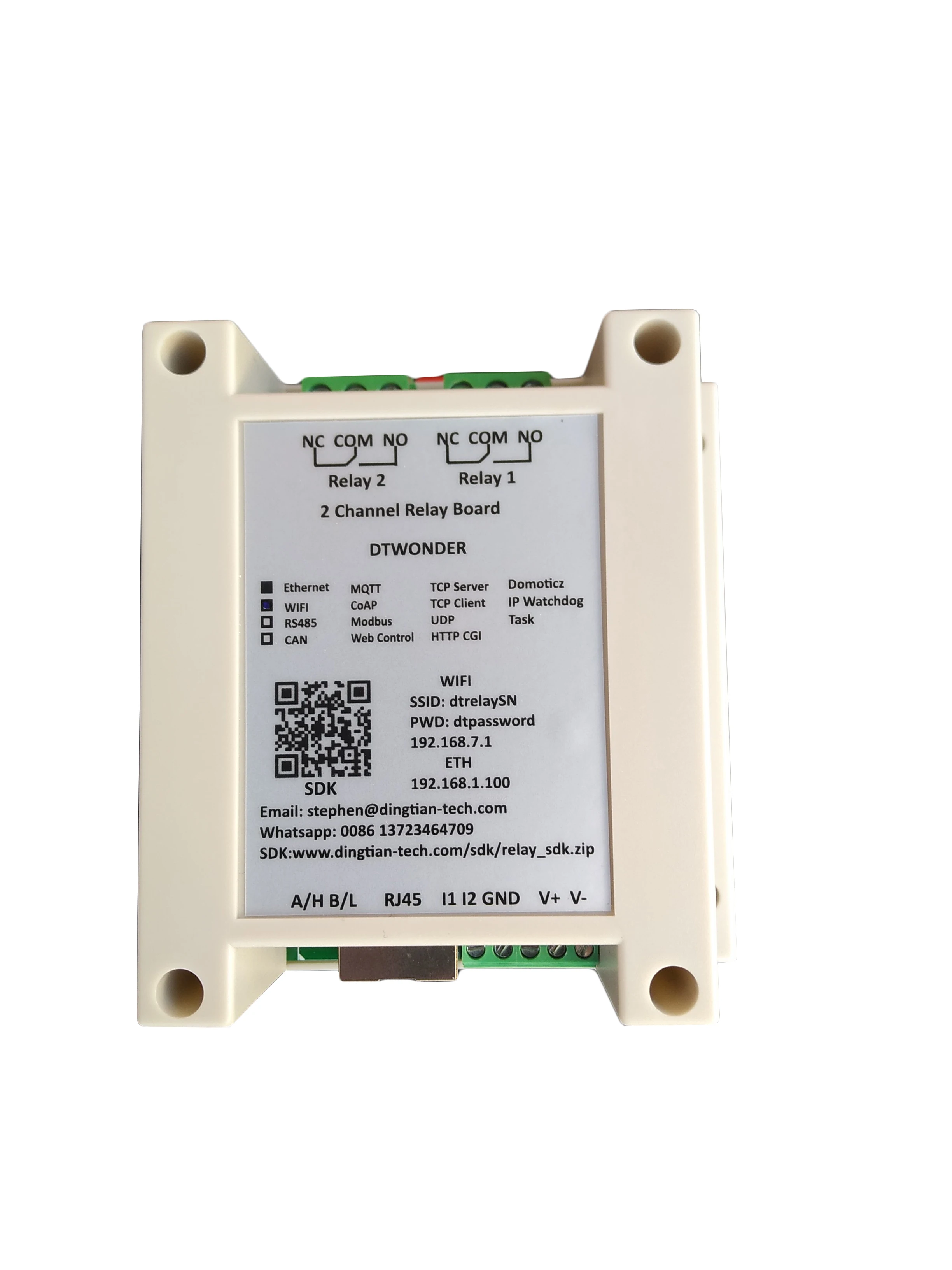 รูปสินค้า โมดูลควบคุมอุปกรณ์ไฟฟ้าอัจฉริยะ ESP32 Smart Relay