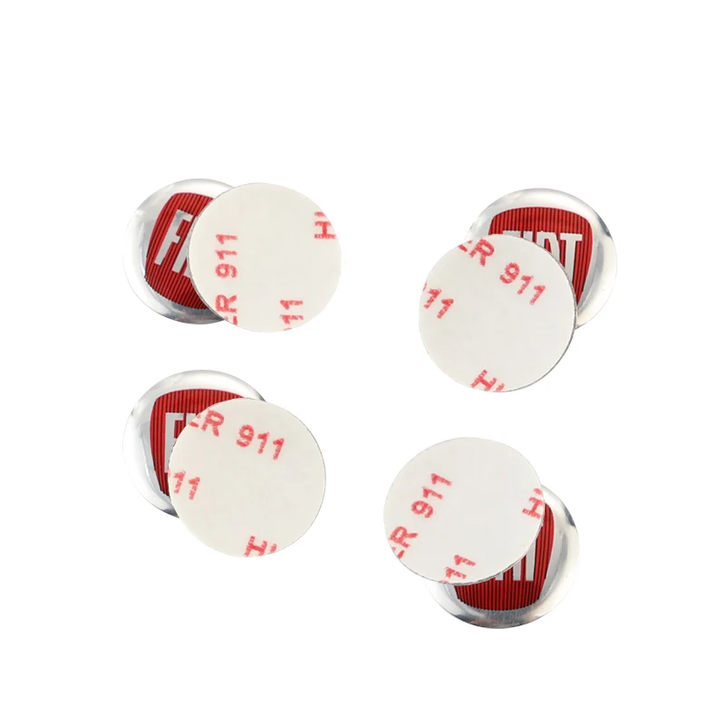 Car Remote Key Emblem Stickers 5/10Pcs Aluminum For FIAT Abarth 500 Tipo Punto Ducato Stilo Palio Bravo Pondo