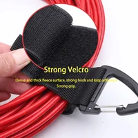 Heavy Cable Cord Storage with Triangle Buckle Wire Manager Power Cord Management Nylon Belt Keychain Straps for Cable Hoses 3