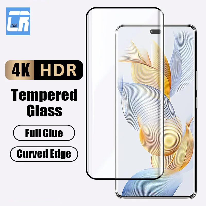 

Изогнутое закаленное стекло с полной проклейкой для Honor 90 80 70 X50 X40 X9a, защитные пленки для экрана Honor Magic 5 Lite 4 Pro Plus