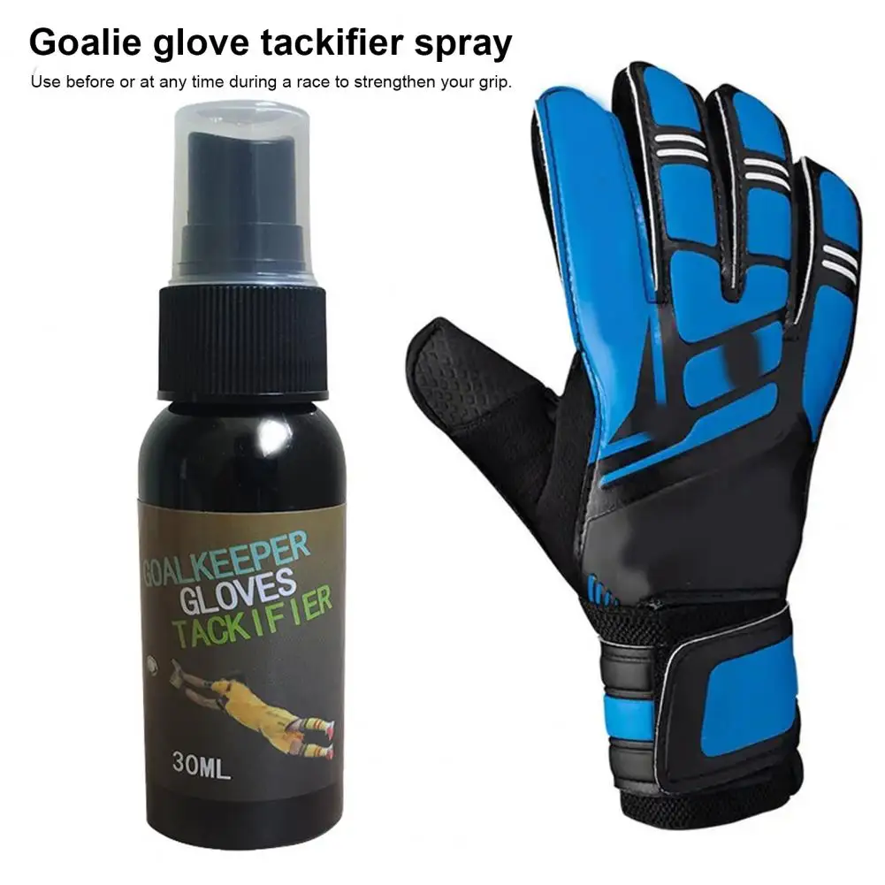 30ml Goalkeeper Glove Spray Bundle Glove Tackifier Sprayer Goalkeeper Gloves Sticky Spray Soccer Goalie Wash Prepare