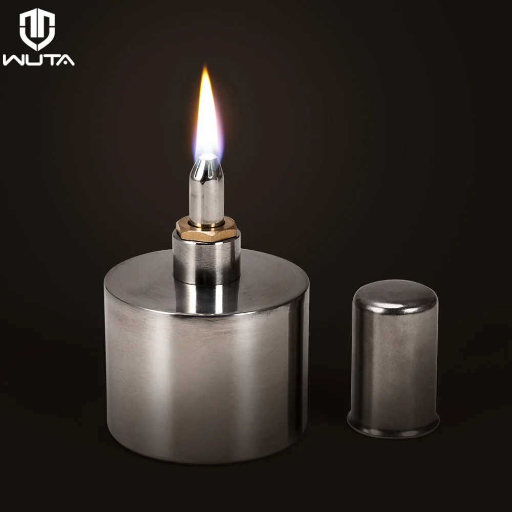 200ml Stainless Steel+Brass Alcohol Burner Biology Chemistry Dental Lab Lamp With Wick Leather Craft Work Heating Tool Safe Alcohol Burner