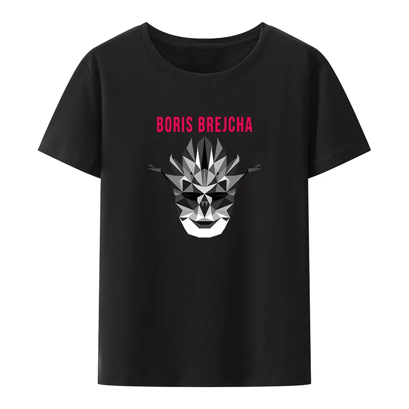 

Dj Boris Brejcha Mask Logo Cotton T-shirts Unisex Funny Y2k Tops Women Crop Top De Mujer Street Fashion Loose Koszulki Character