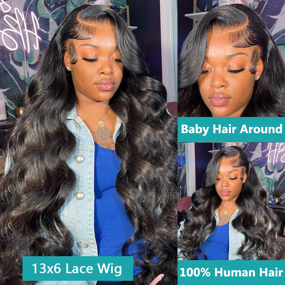 30 Inch Body Wave 13x6 Hd Lace Frontal Wig Human Hair Brazilian Pre Plucked Lace For Women 13x4 Front Wigs 4x4 Closure Wig