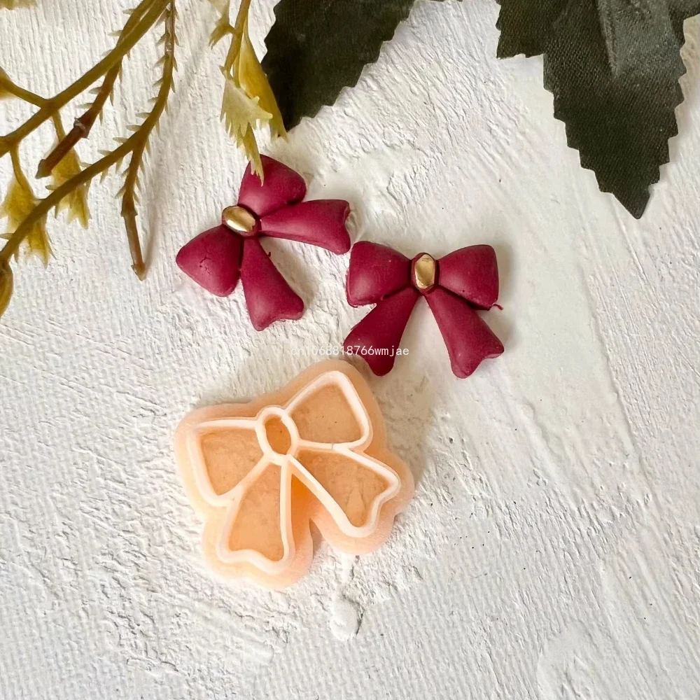 Bow Clay Cutters Valentine's Day Romantic Bowknot Polymer Clay Earring Moulds Dangle Pendant Jewelry Cutting Molds polymer clay cutter
