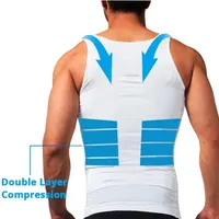 YBFDO-Maillot de compression amincissant pour hommes, sous-vêtement sans couture, entraîneur de taille, haut précieux, contrôle du ventre, vêtements en saillie pour la perte de poids 2