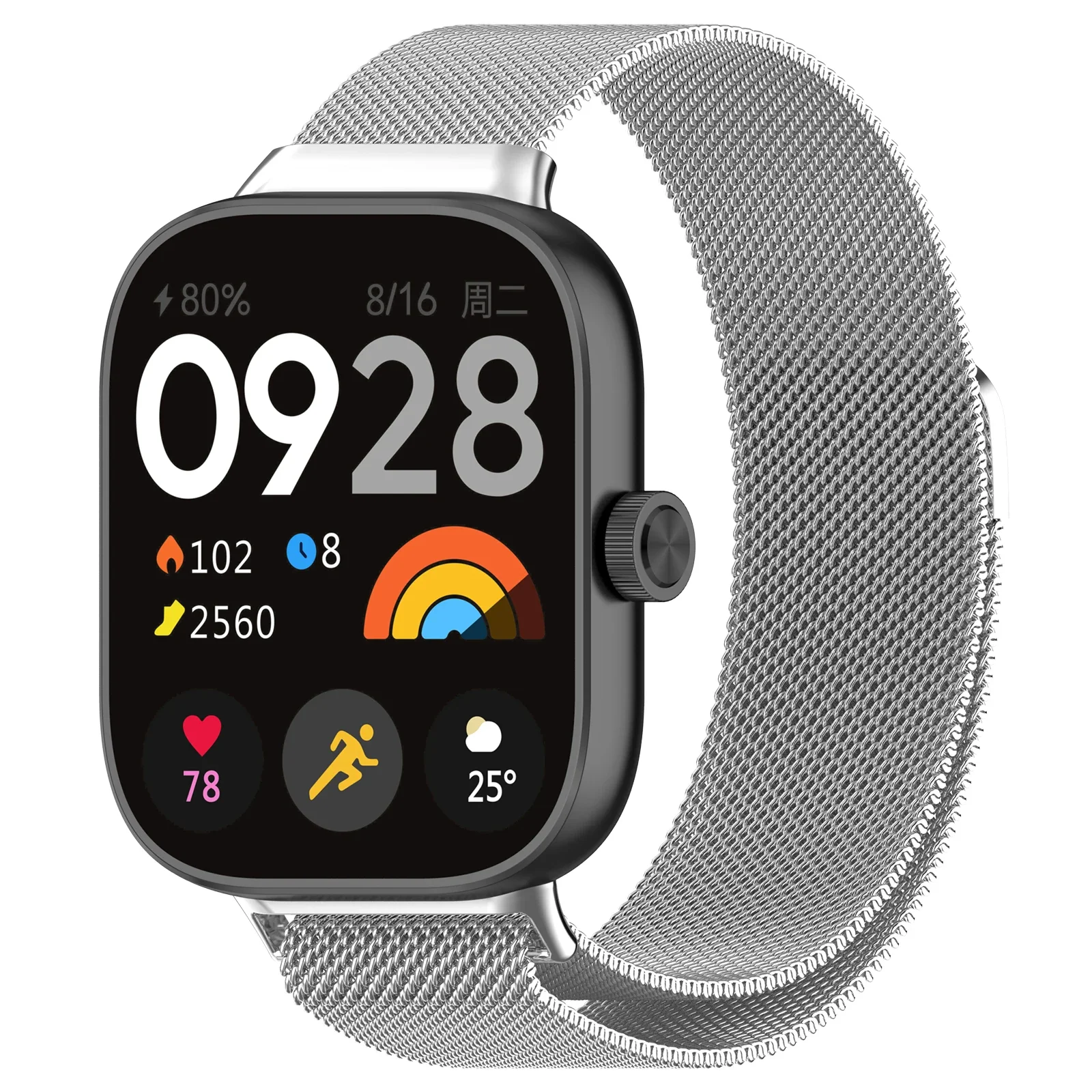 Elegant Milanese Loop Smartwatch Bracelet - Premium Metal Strap Accessories
