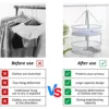 1/2 Layer Clothes Dryer Basket with Hanging Hook Fine Mesh Household Towels Stockings Foldable Baby Sweater Drying Rack for Home 6