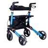 Senior High Quality Aluminium Durable Adjustable Adult Rollator Walker For Elderly 4