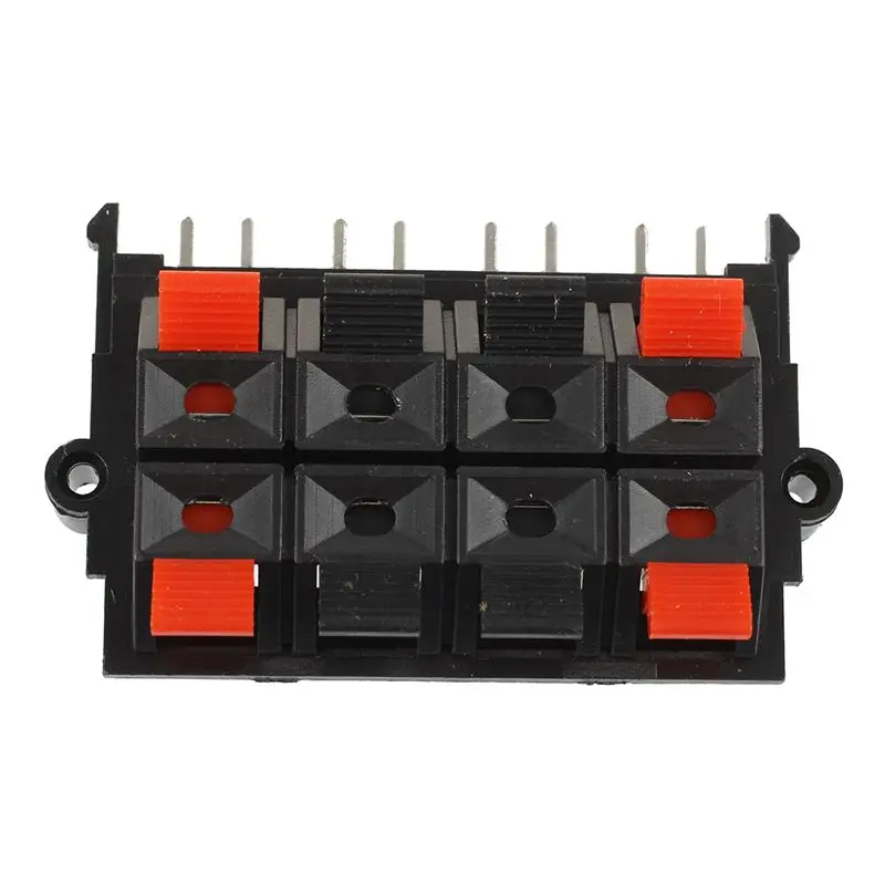 Push in Jack Spring Load Speaker Terminals 8 Positions 2Pcs 64x40x20mm speaker terminals