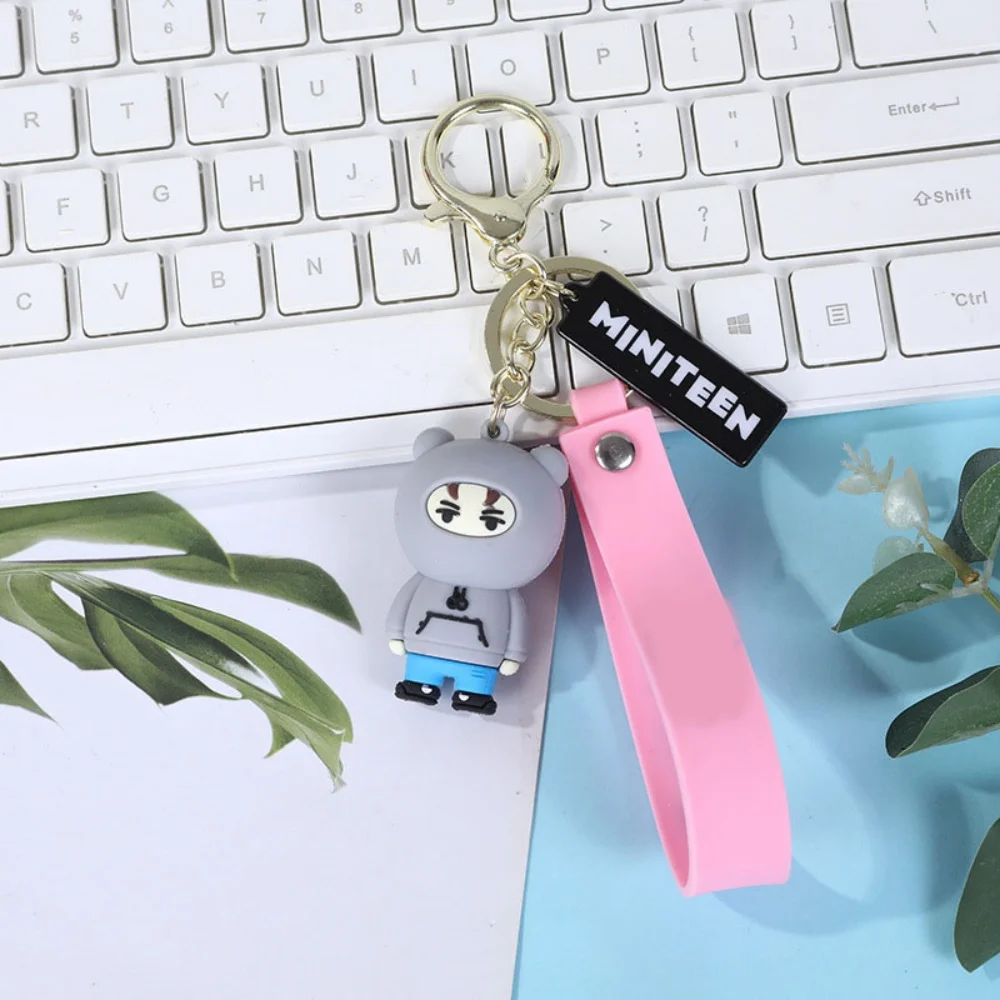 KPOP Miniteen Cartoon Character Silicone Keychain Keyring