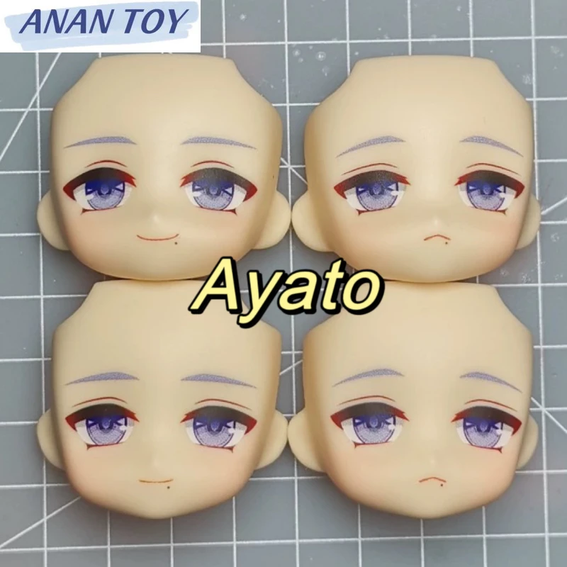 

Kamisato Ayato Ob11 Finished Face GSC YMY Genshin Impact Doll Handmade Water Sticker Faceplate Anime Cosplay Toy Accessories