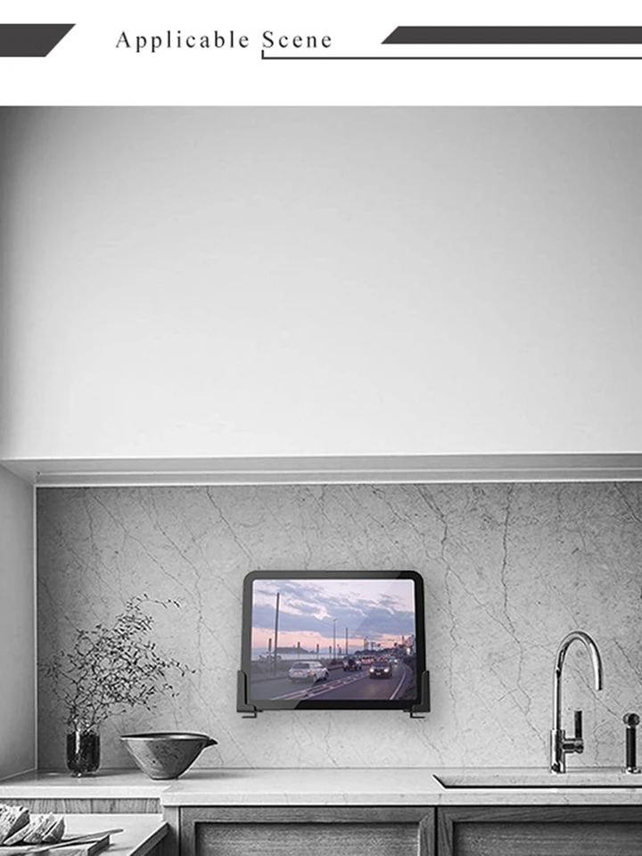 Adjustable Wall Mount Tablet Holder and Phone Stand