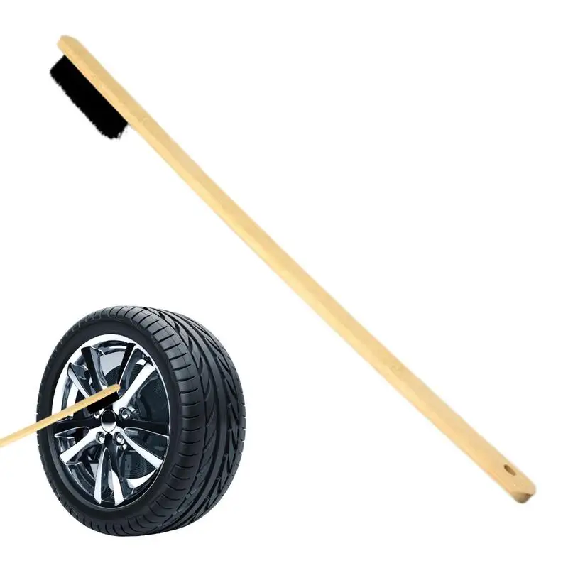 

Car Wheel Tire Brush Long Handle Utility Brush Wheel Tire Scrubber Long Handle Utility Brush Wear Resistant Ergonomic Long