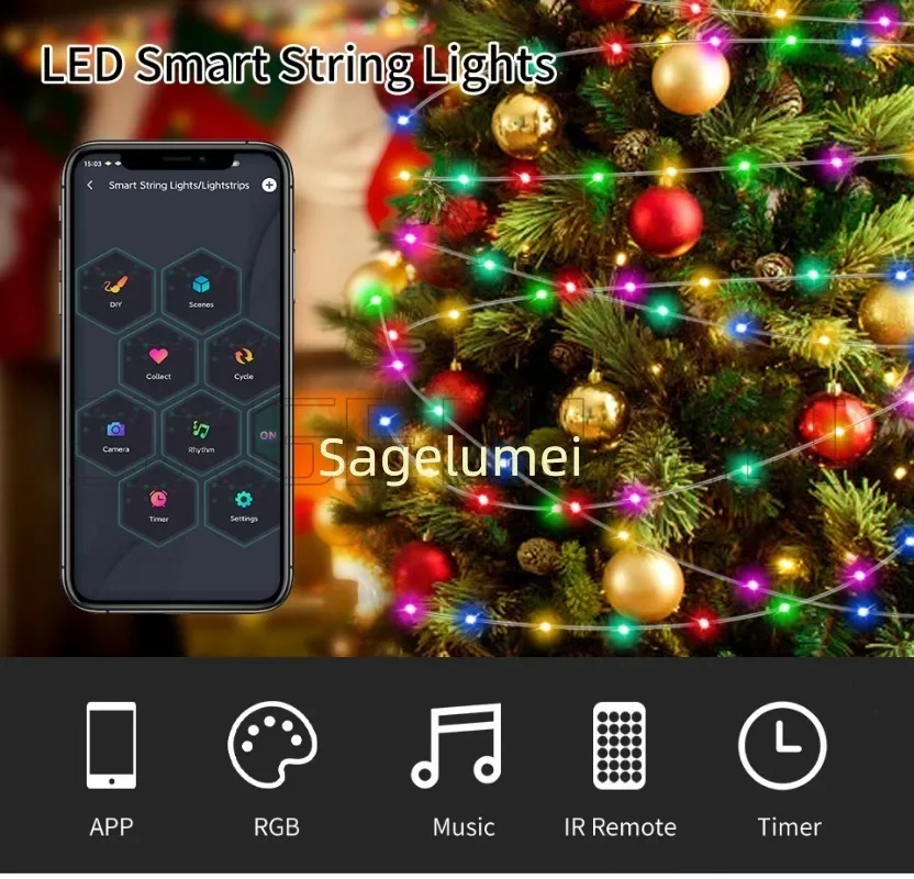 SAGE LU MEI RGB LED Lichterkette Abbildung 5