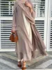 Robe de Ramadan en mousseline de soie, Abaya, dubaï, turquie, Kaftan musulman pour femmes, Kimono modeste, Caftan Marocain, vêtements islamiques