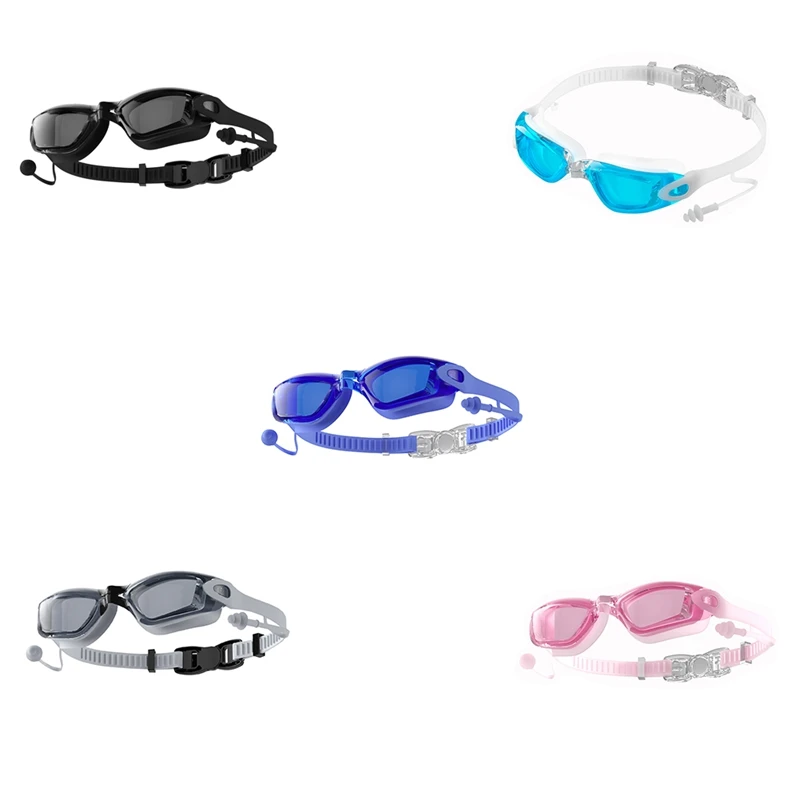 

Очки для плавания для взрослых HD для мужчин и женщин, противотуманные очки, водонепроницаемое оборудование для плавания