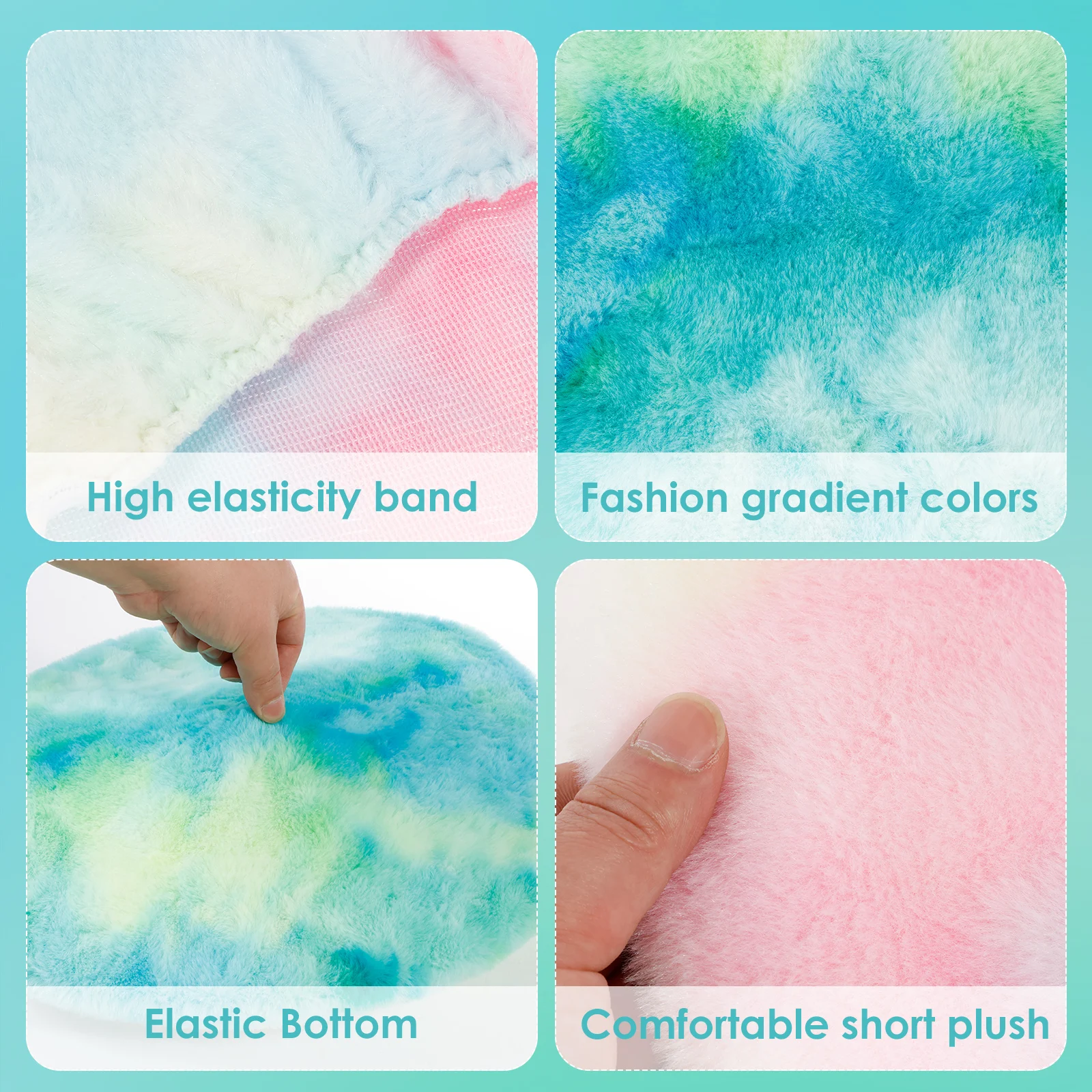Universal Stretching Toilet Covers and Toilet Tank Lid Cover Set Soft Plush Bathroom Closestool Seat Case