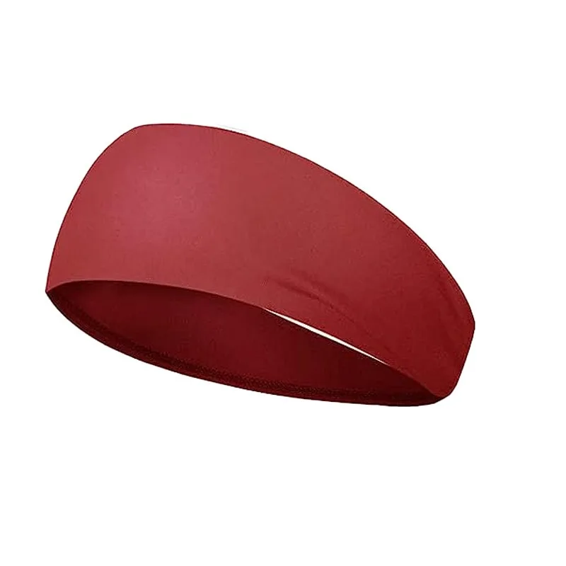 Neues Lauf-Fitness-Stirnband Sport-Yoga Schweißabsorbierendes Antiperspirant-Band Elastisches Baumwoll-Kopftuch Einfarbiges Kopftuch – Detail 11