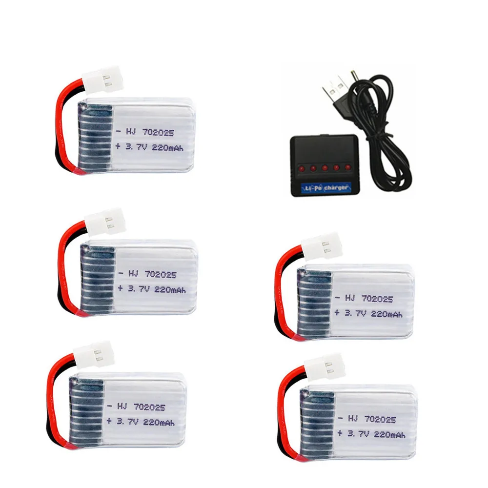 Chargeur Multiport USB 3.7V pour Drone X4 X11 X13 RC - Lot de 2