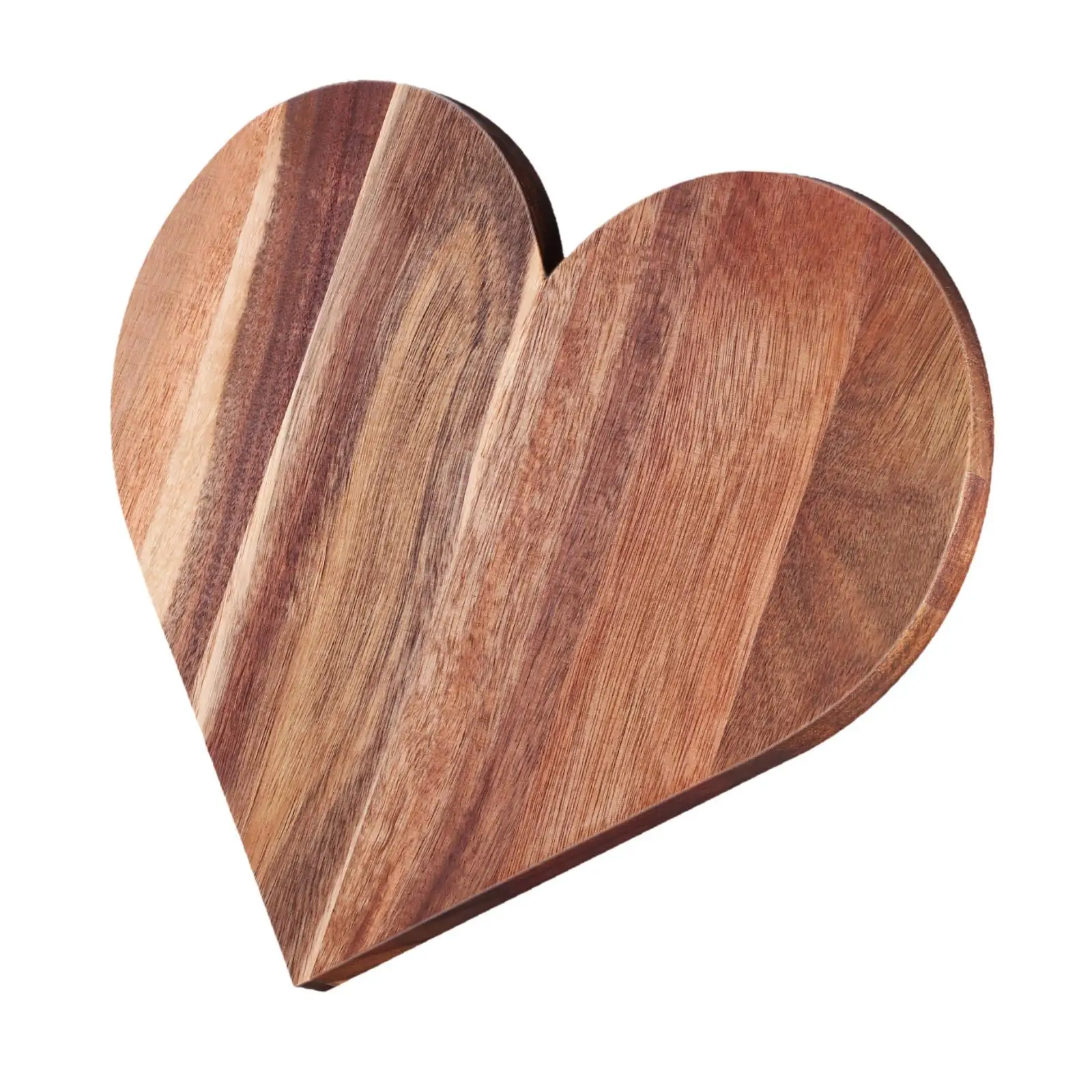 Wooden Heart Shaped Cutting Board 35.5x29.5cm for Valentine’S Dinner Smooth Surface Multipurpose Portable Serving Platter Wooden Heart Shaped Cutting Board 35.5x29.5cm for Valentine’S Dinner Smooth Surface Multipurpose Portable Serving Platter