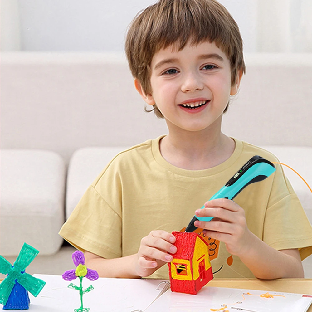 DIY 3D Pen 3D Printing Pens with PLA Filament For Children Kids Creative Portable Child's Birthday Gift Christmas 3d printing pen