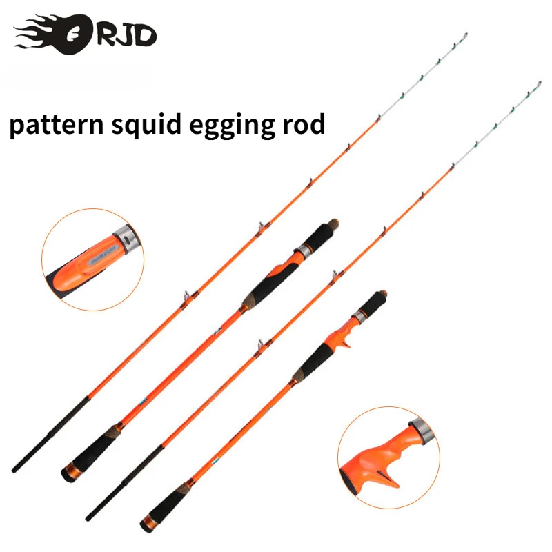 

Squid Octopus Egi Spinning Fishing Rod Jigging Casting Saltwater 2 Section 1.35m-1.8m Titanium tIp Eva Handle Carbon Boat Rods