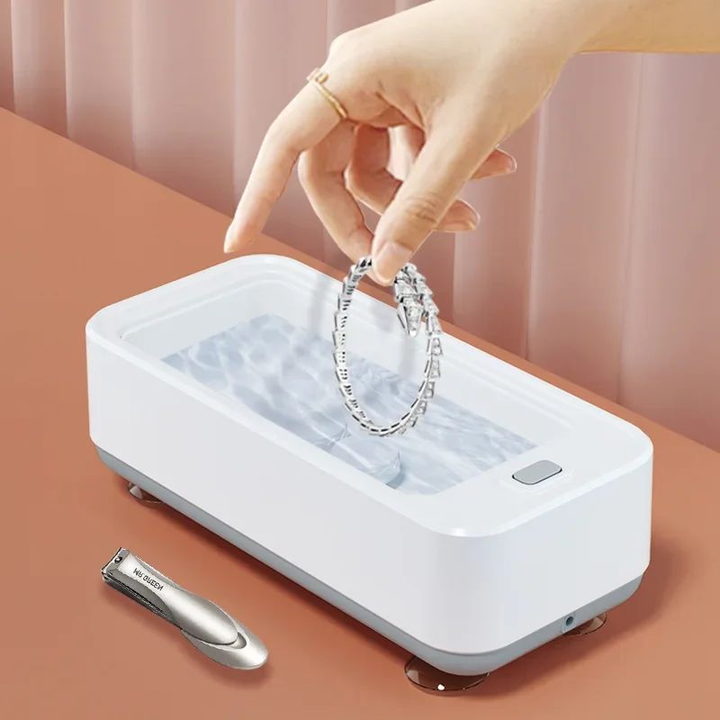 휴대용 미니 가정용 쥬얼리 클리너, 다기능 안경 청소 장치, 초음파 클리너 기계..