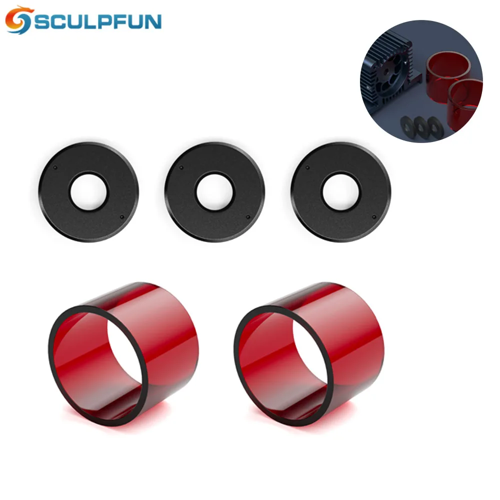 SCULPFUN S9 Standard Lens 2 Acrylic Covers Transparent Anti-Oil And Anti-Smoke Easy To Install Laser Engraver Accessories
