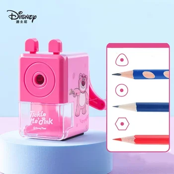 Disney Spiderman Pencil Sharpener Elsa Stitch Lotso Pencil Knife Hand Crank Sharpener Student Kids School Supplies Stationery 3