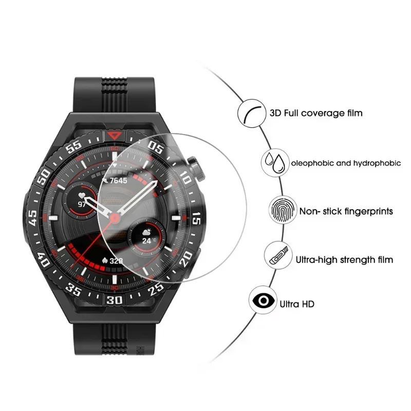 Premium Tempered Glass Smartwatch Screen Protector - Explosion-Proof Film Accessories