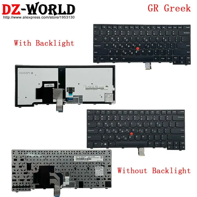 Retroiluminação do Teclado para Lenovo Thinkpad T460 gr Grego T450 T450s T440s T440 T440p L440 L450 L460 L470 Laptop 01en481 01ax323
