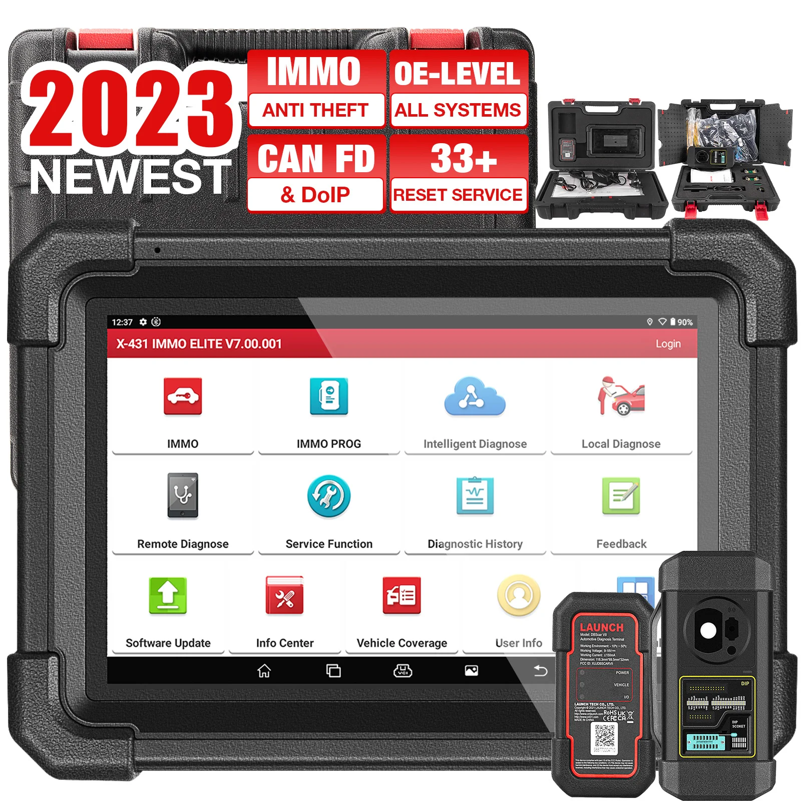 

2024 New Product Launch X431 IMMO ELITE OBD2 Diagnostic Tool Car Truck Key Cutting Machines With Programmer For All Keys Lost