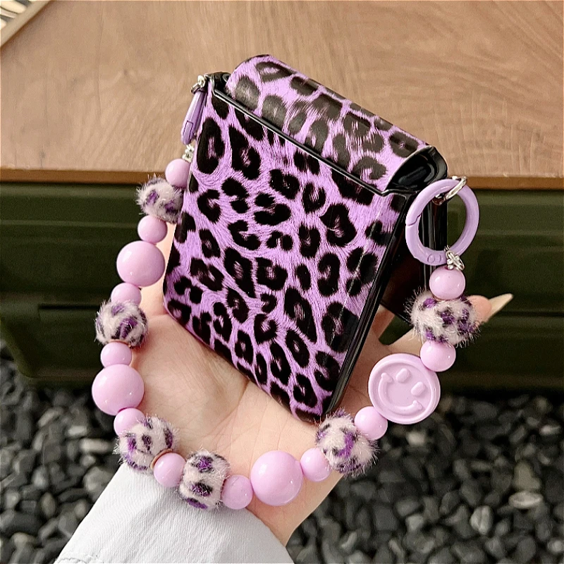 Luxury Leopard Print Shockproof Hinge Back Cover Fashion Case