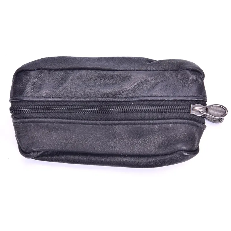 Men Car Key Case Leather Wallets Coin Purse Soft Zipper Bag Keychain Cover For Money Pocket Thin Wallets Ring Pouch Card Purse key case coin purse key holder key organizer key purse key protector card case holder