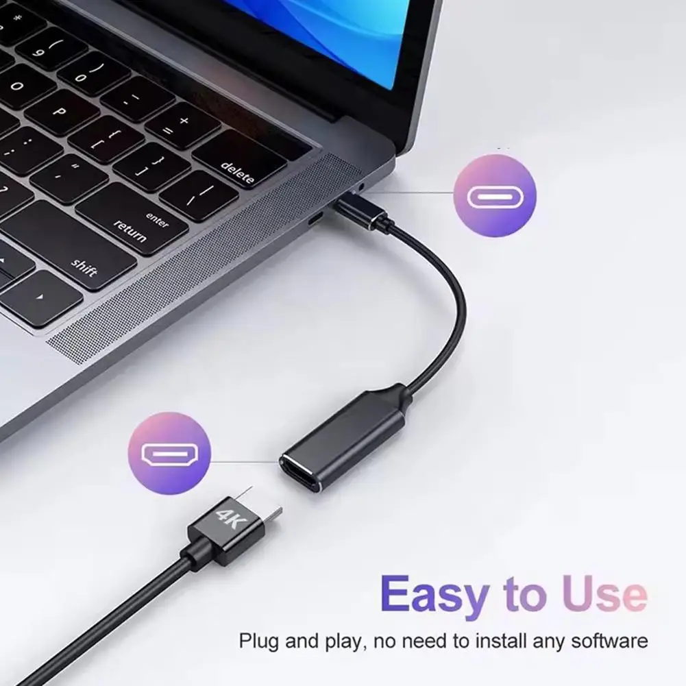 Ʈ º USB C Ÿ-HDMI ȣȯ  ̺, HD 4K C Ÿ-HDMI ȣȯ ̺ ȯ, Ｚ C4K5 