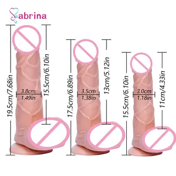 Realistic Dildo Erotic with Suction Cup Dildo Sex Toys for Woman Flexible Penis Big Realistic Soft Dildo Penis Adult Sex Toys 2
