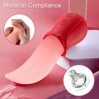 Zunge lecken Vibrator für Frauen Blowjob Simulation Wackeln weiche Silikon Klitoris Nippel Vibrator weibliche Masturbation Sexspielzeug 4