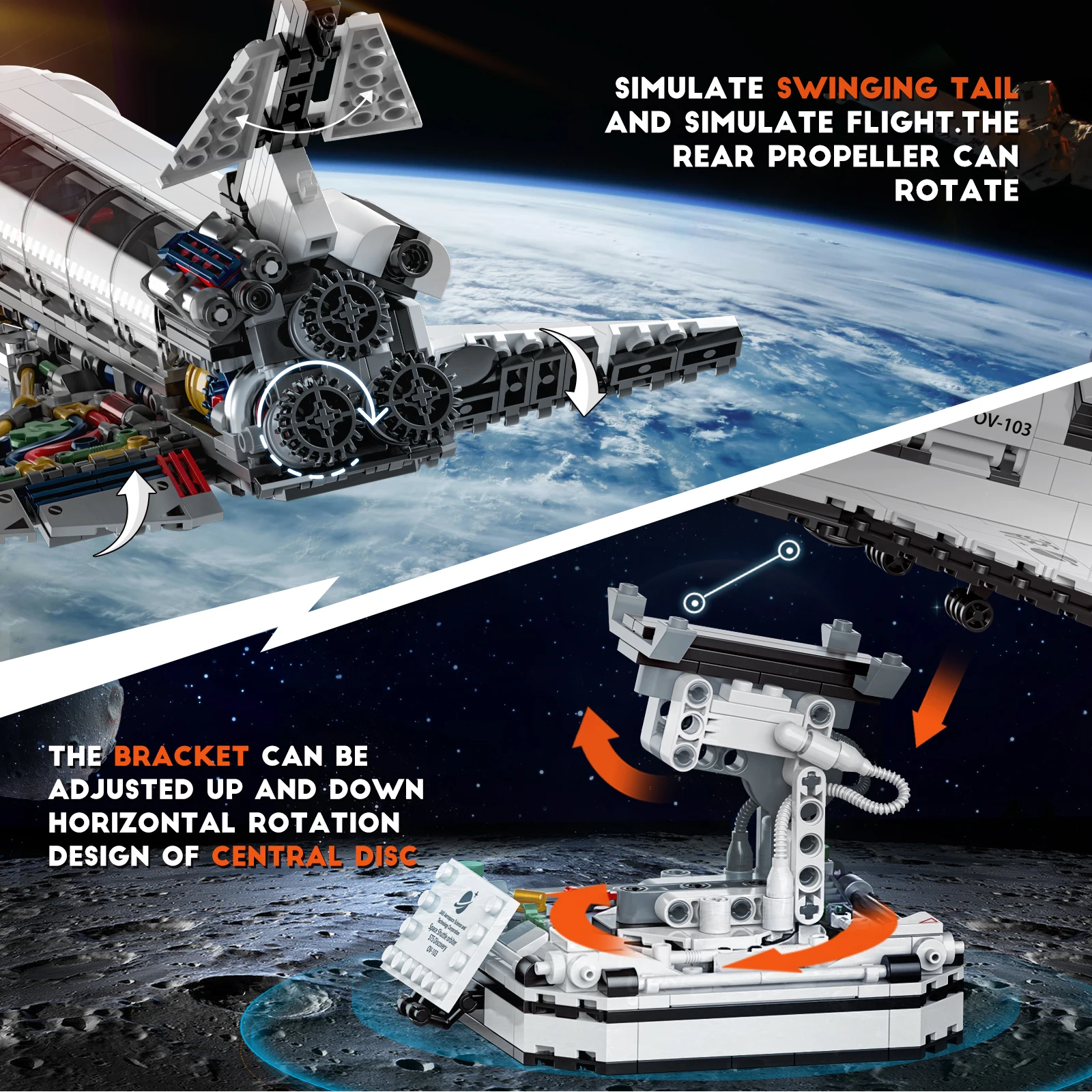 JAKI 8502 Space Toys The MOC Space Shuttle Model Assembly Model