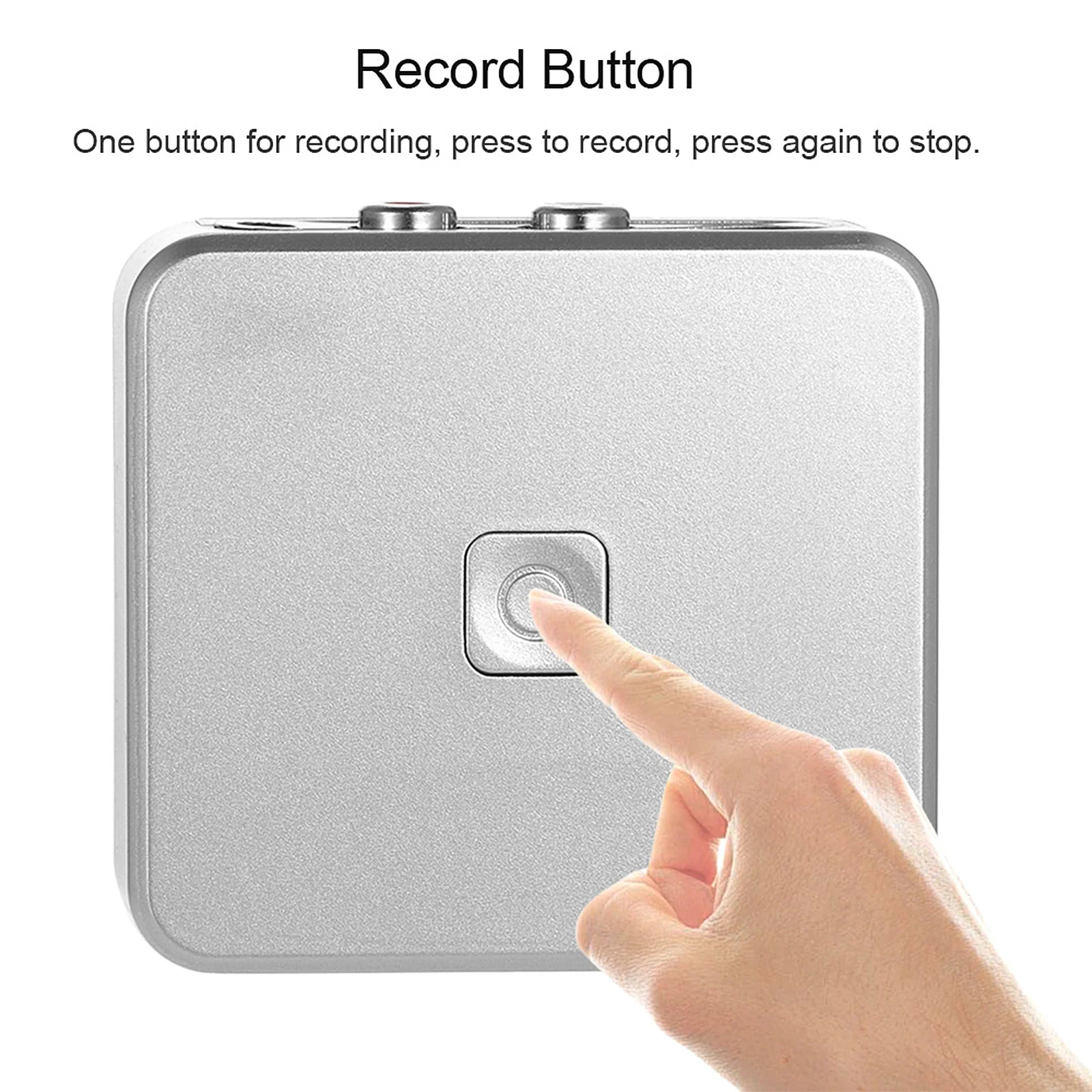 Audio Capture Recorder Music Digitizer with 3.5mm & RCA IN Ports for Save into SD Card USB Disk as MP3 File w/ Remote Controller Music Digitizer Player