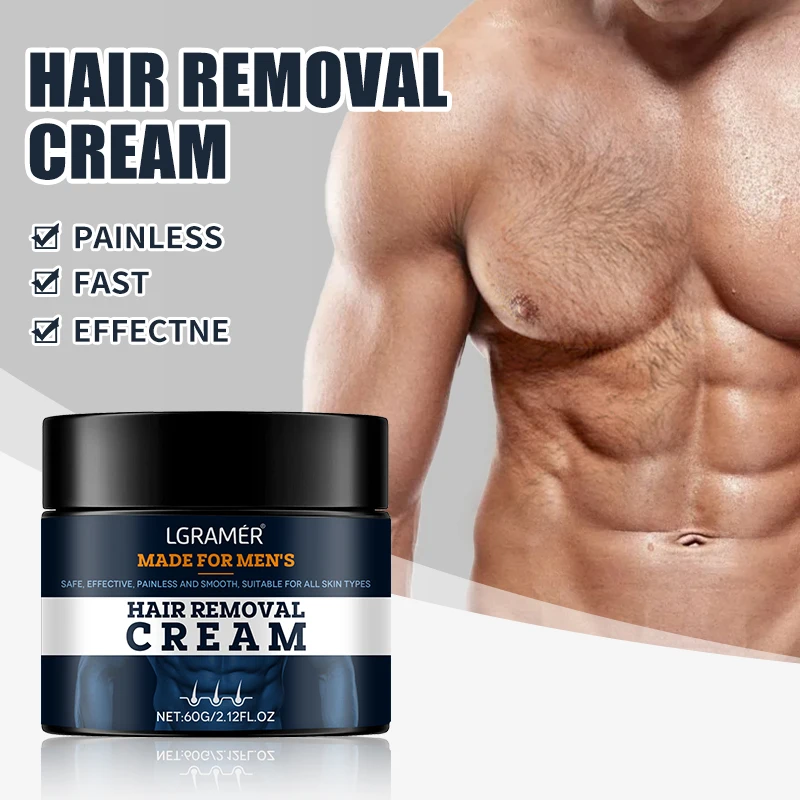 Fast Hair Removal Cream Private for Men Painless Flawless Removal Depilatory Coarse Male Body Arm Armpit Leg Hair Repair Care
