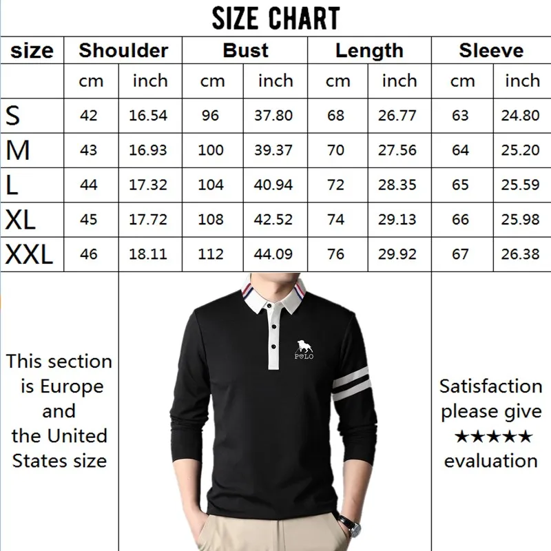 S91fcedc9b6d747b7bf26d3b848247f9bb 2024 Spring New Men's Casual Top Fashion Printed Long sleeved Polo Shirt