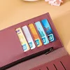 Fashion Women Wallets Simple Zipper Purses Black White Gray Red Long Section Clutch Wallet Soft PU Leather Money Bag 5