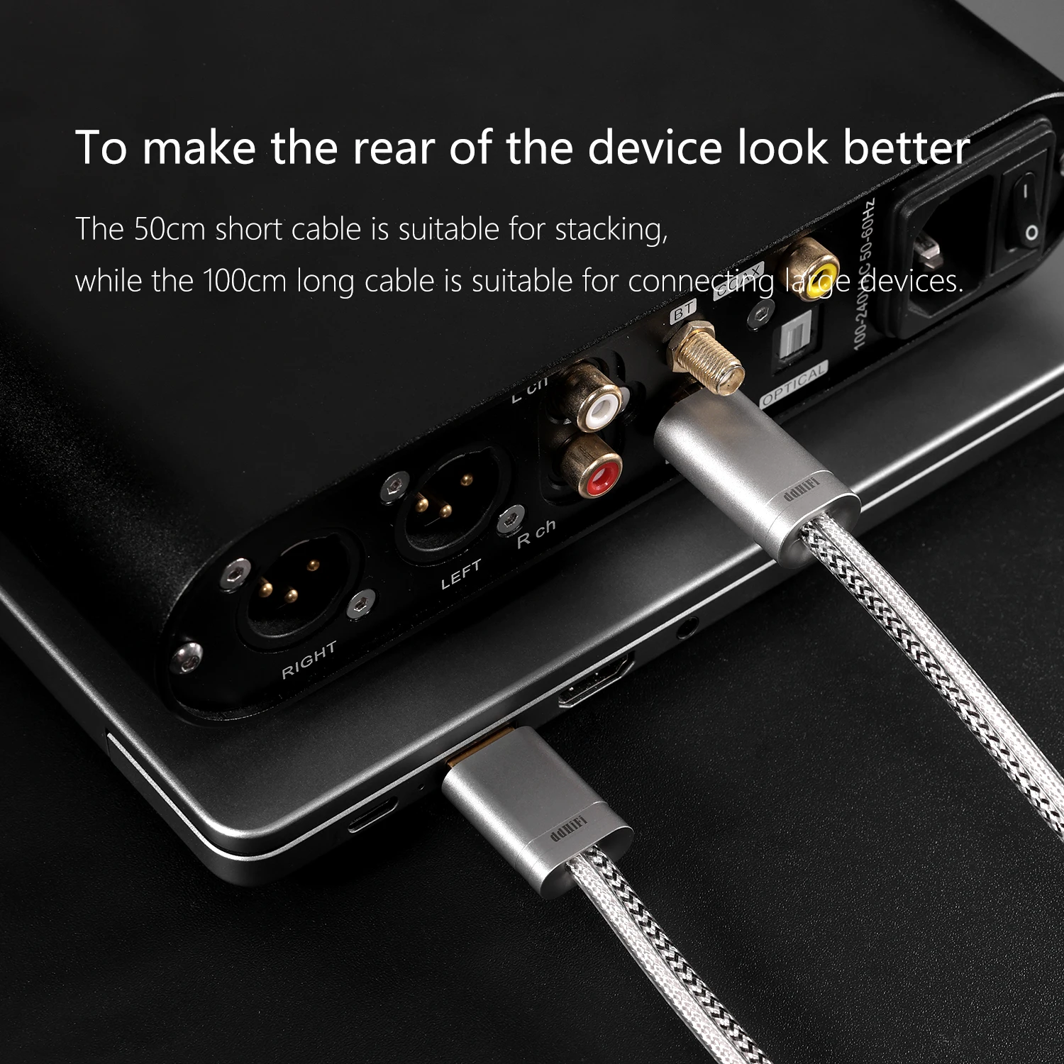 DD ddHiFi TC09BA (USB-A zu USB-B) / TC09BC (USB-C zu USB-B) HiFi Audiophiles USB-Kabel mit doppelter abgeschirmter Struktur – Detail 6