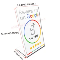 Google Reviews NFC Stand NFC Mobile Phone Tap URL Writing Social Business Review Cards 2