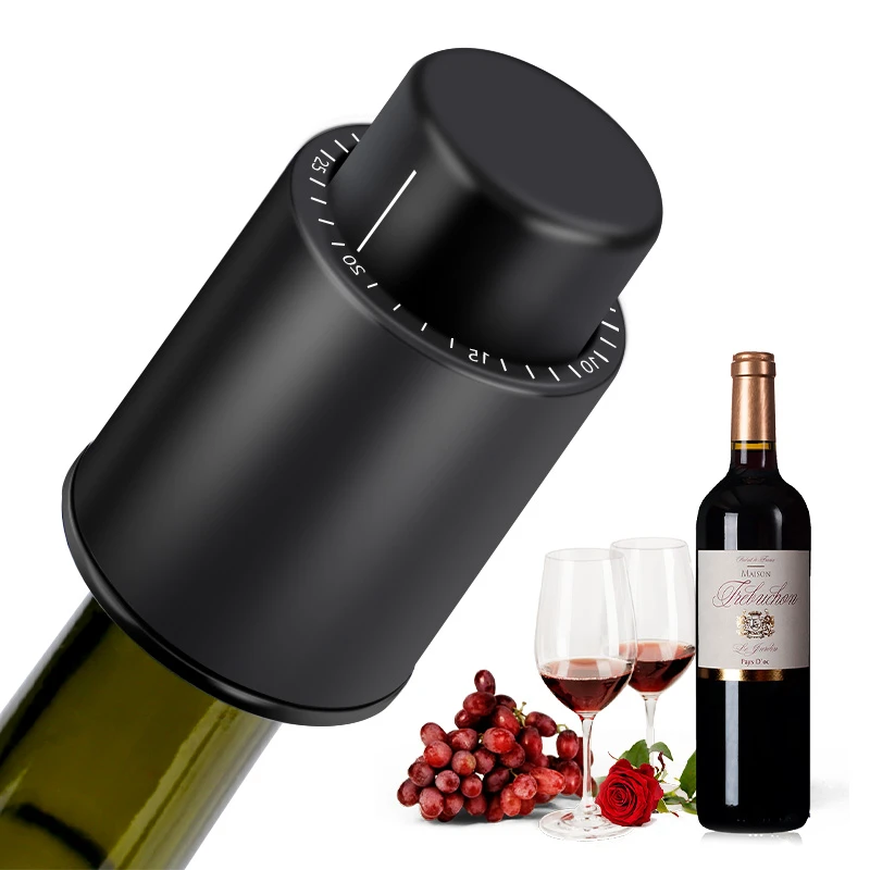 Vino fresco guardián bomba de vacío para tapón tapón de vino botella de vino sello de Bar de cocina herramientas|Tapones de vino| - AliExpress
